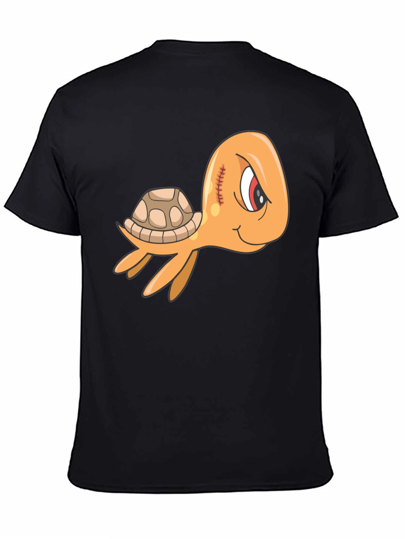 Cool Turtle Graphic Tee - Mens Black T-Shirt