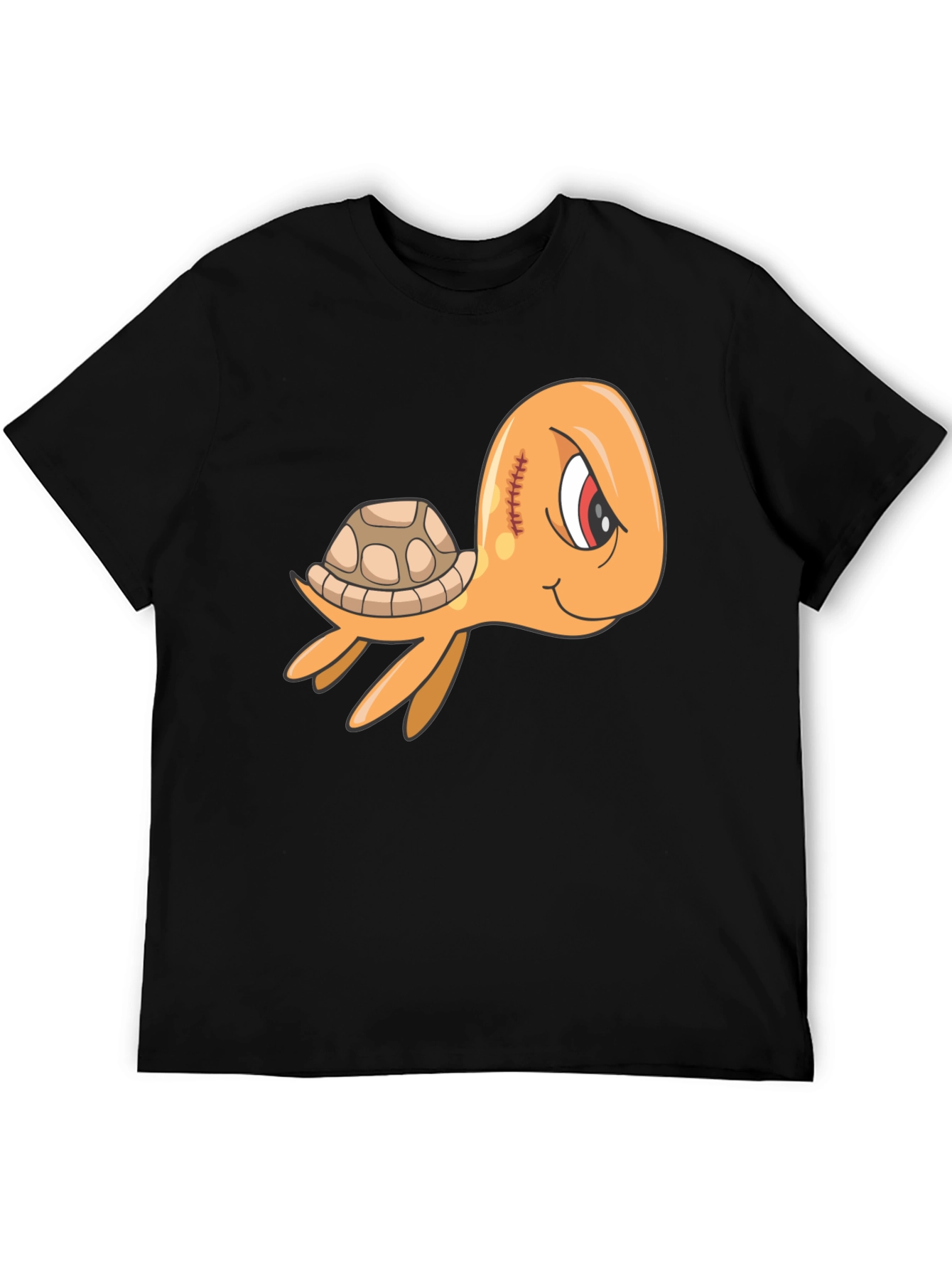Cool Turtle Graphic Tee - Mens Black T-Shirt