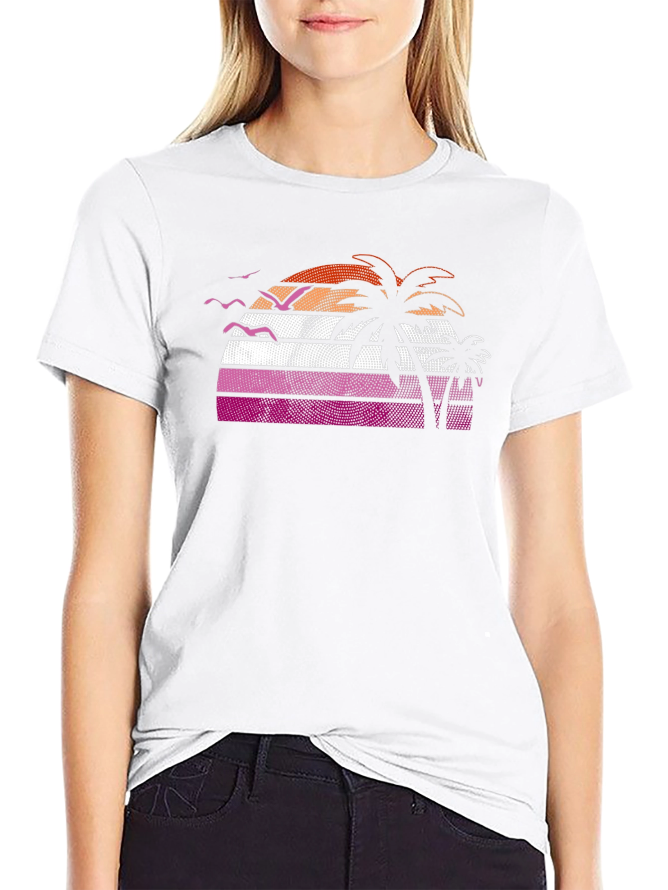 Sunset Palms Graphic Tee