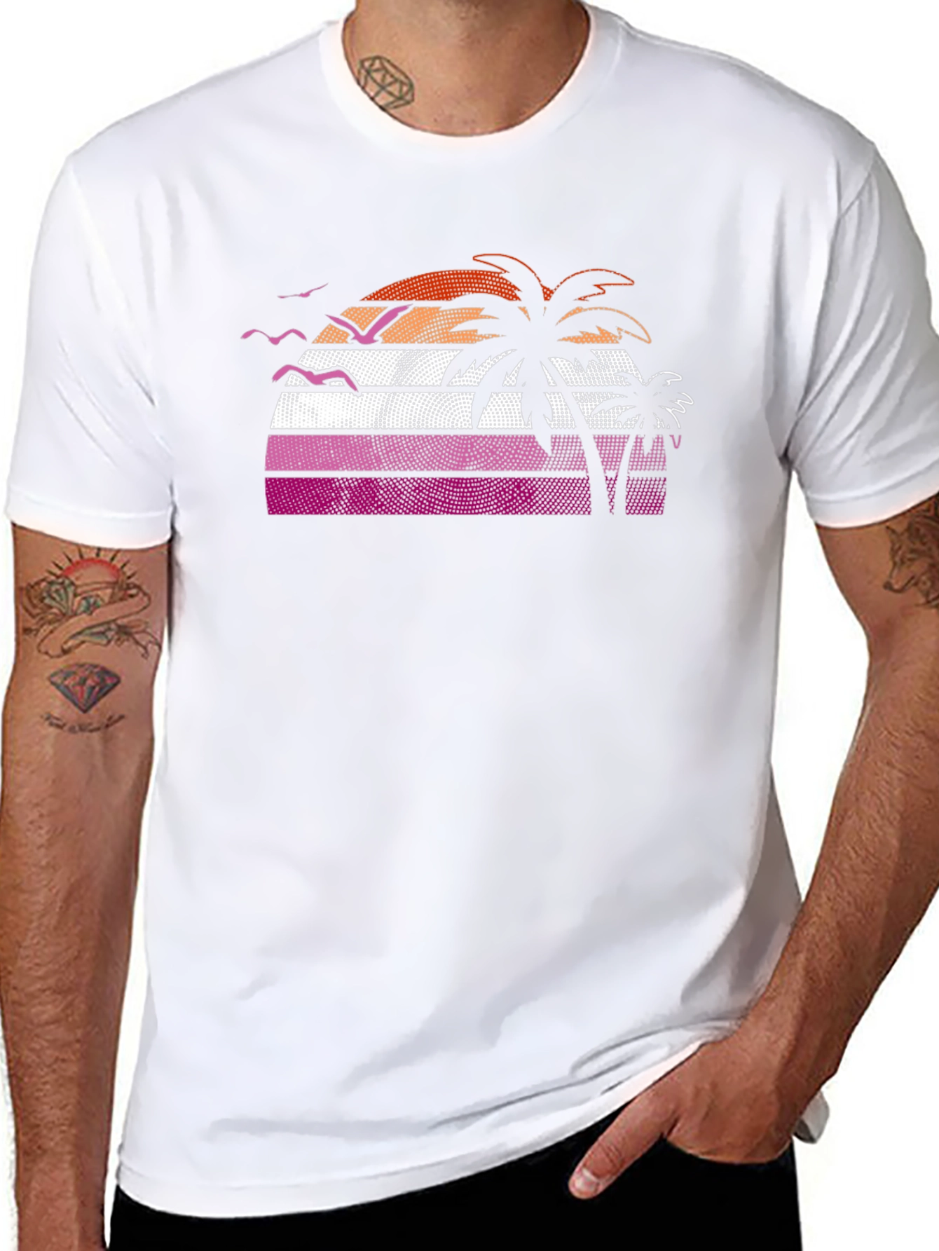Sunset Palms Graphic Tee