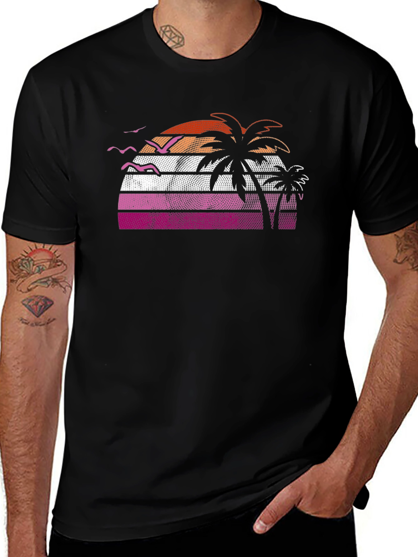 Sunset Palms Graphic Tee