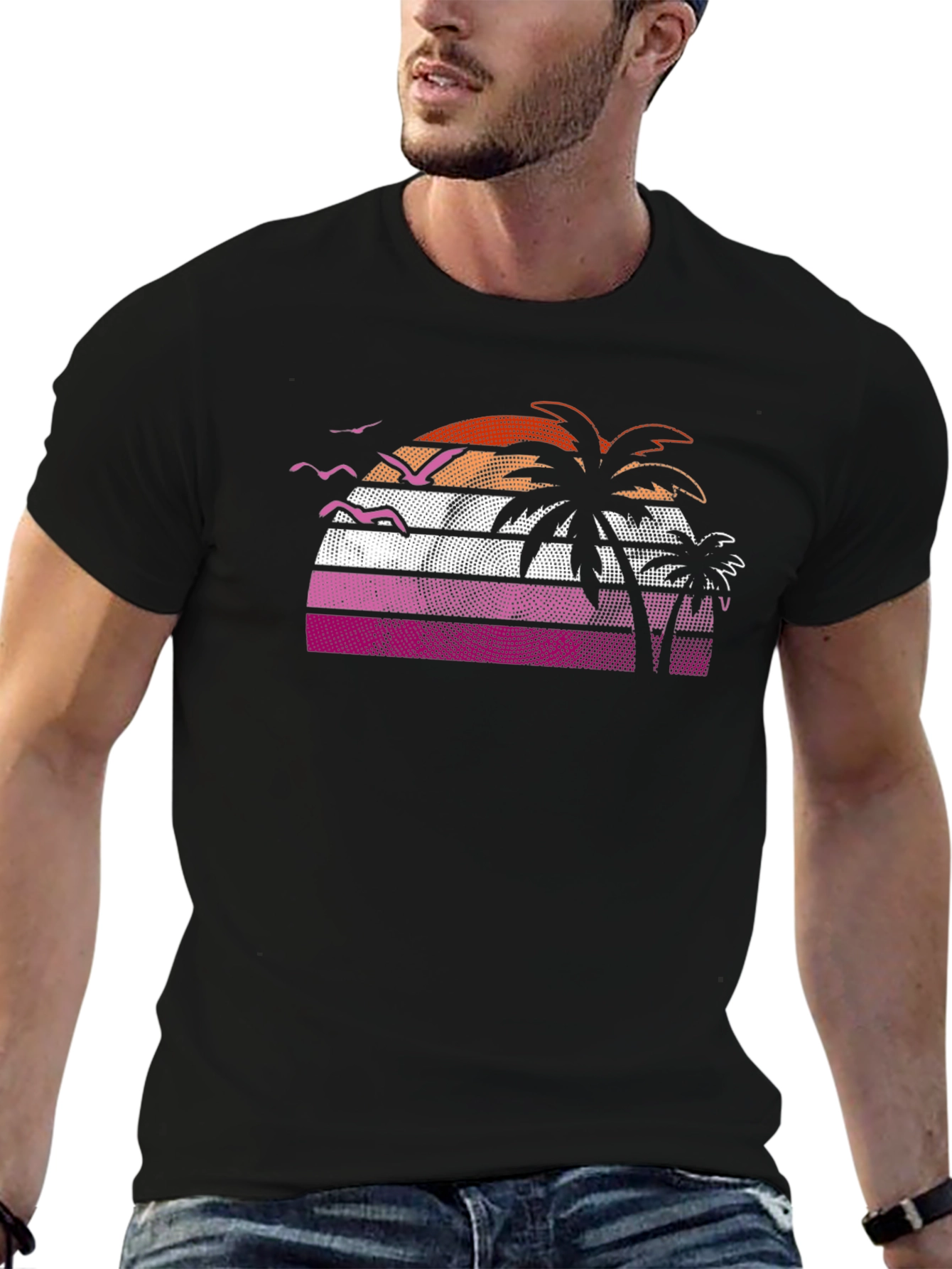 Sunset Palms Graphic Tee