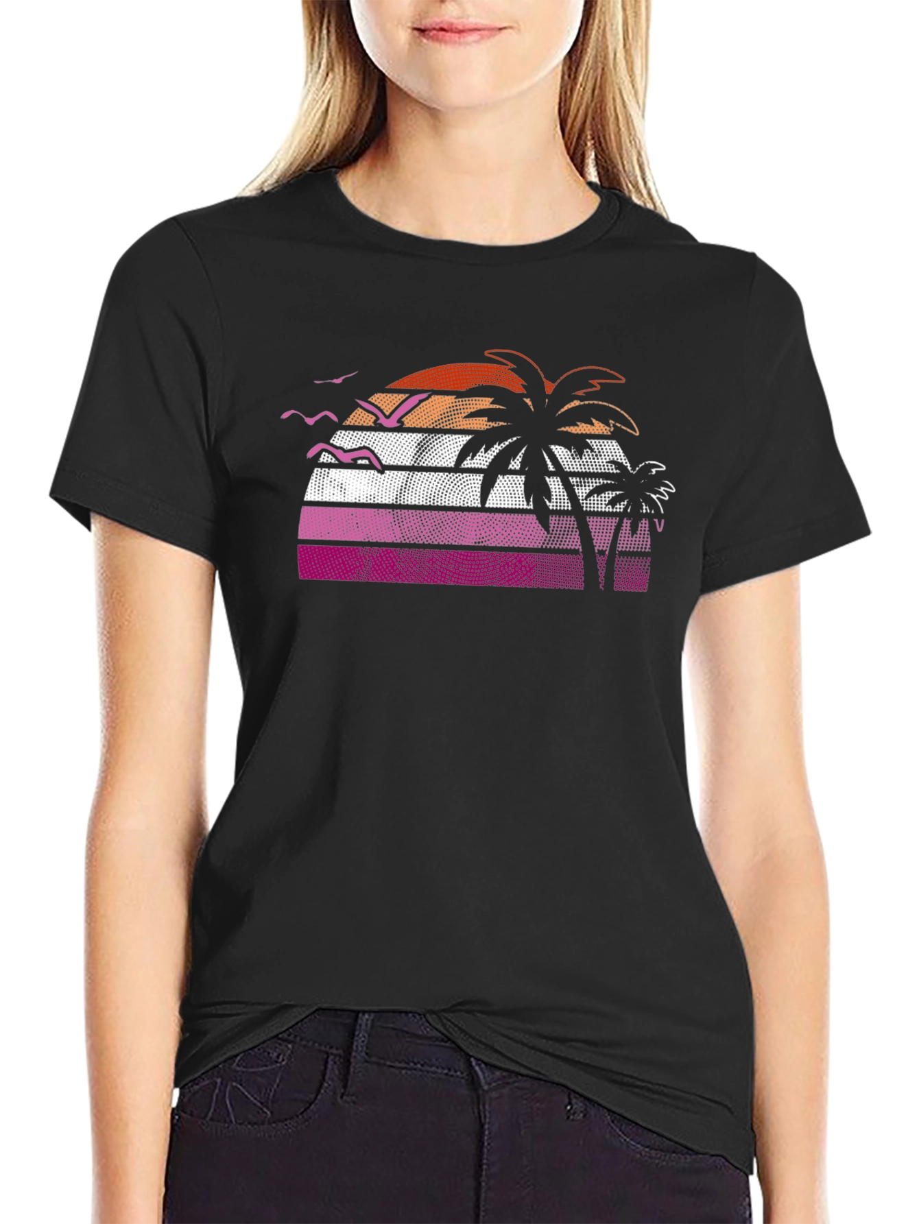 Sunset Palms Graphic Tee