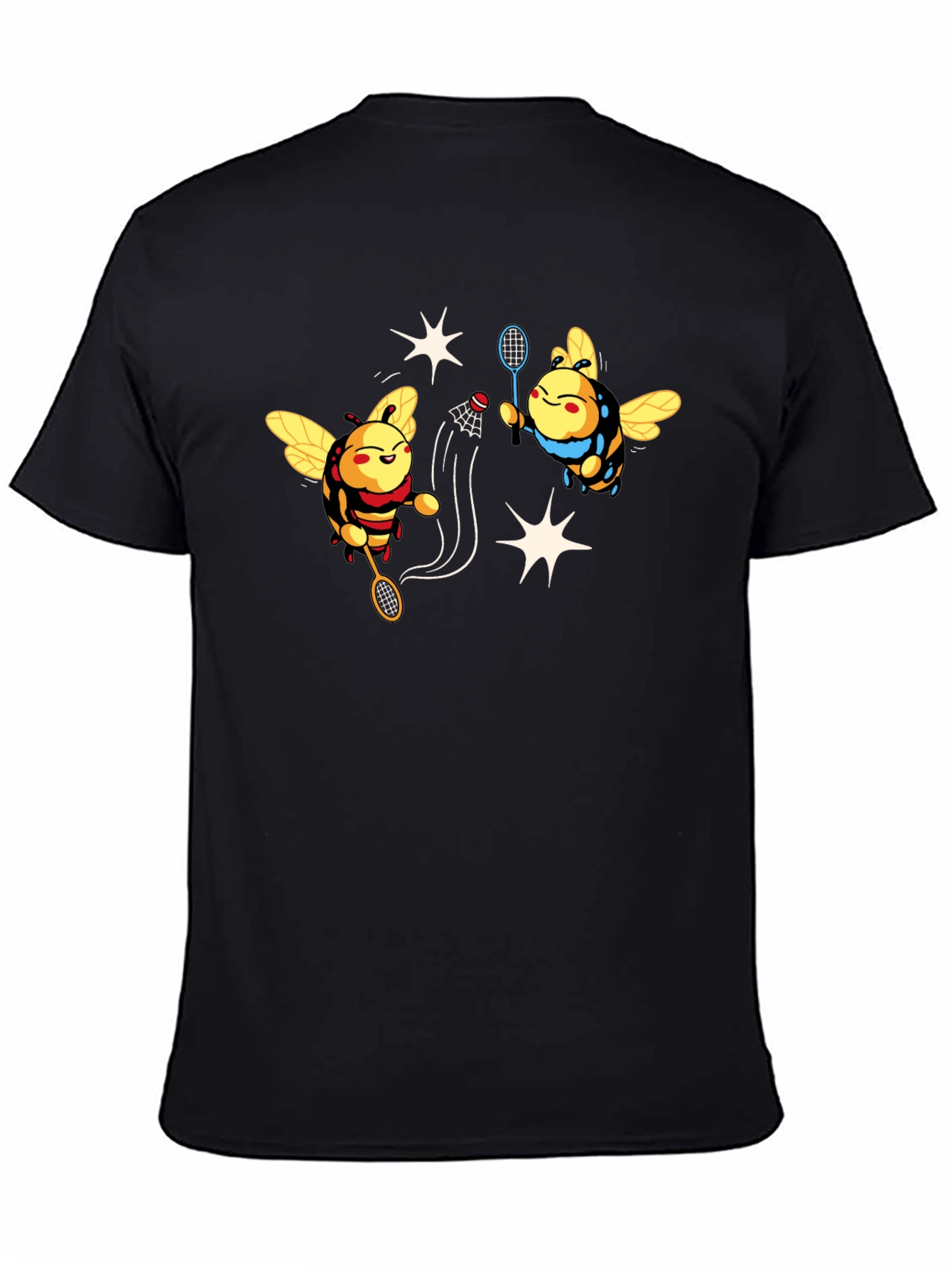 Badminton Bees Graphic T-Shirt