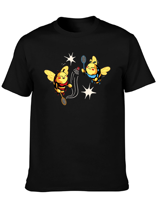 Badminton Bees Graphic T-Shirt