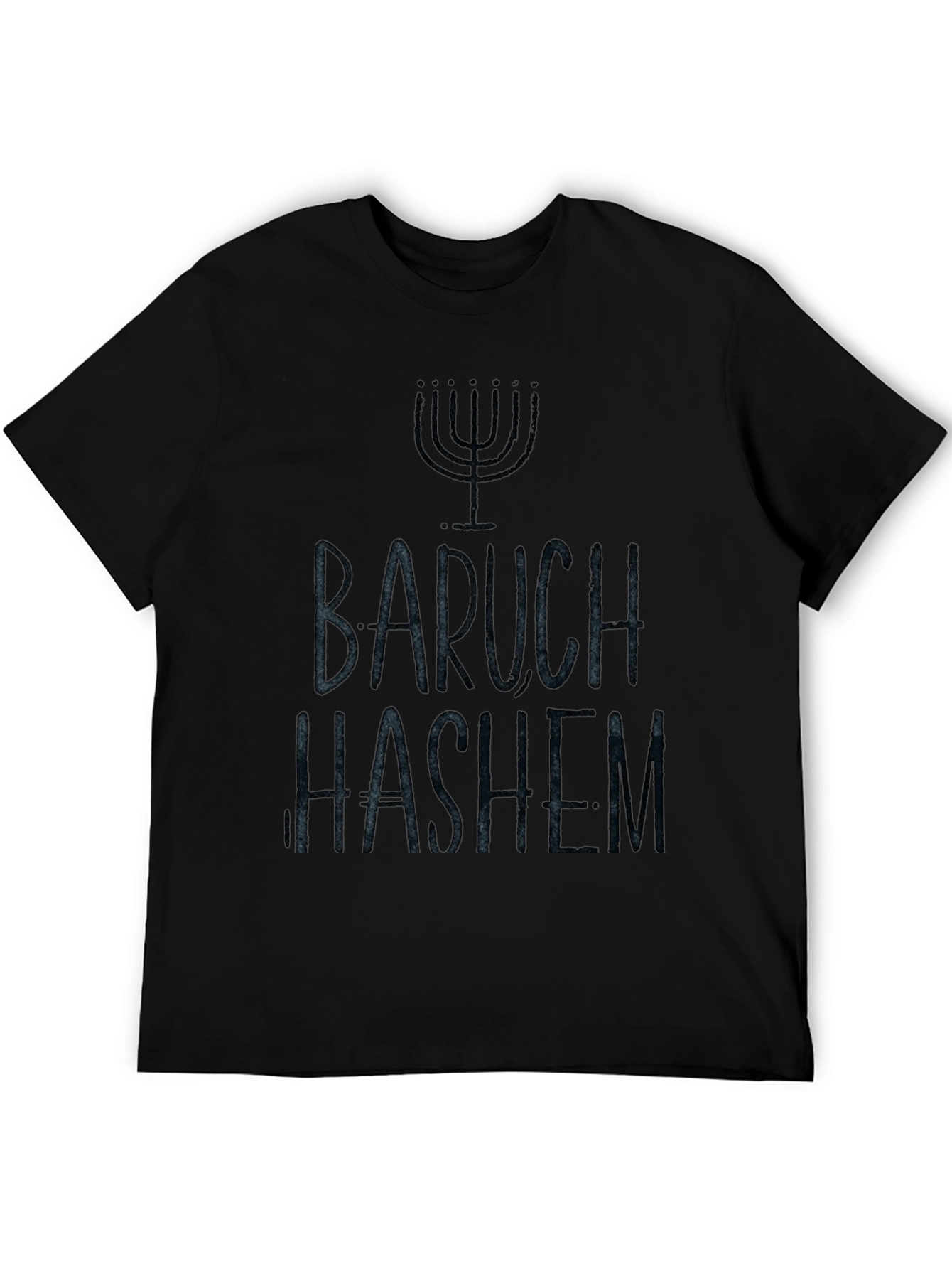 Baruch Hashem Menorah T-Shirt