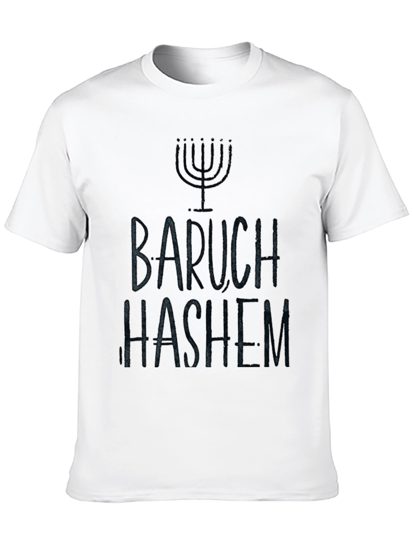 Baruch Hashem Menorah T-Shirt