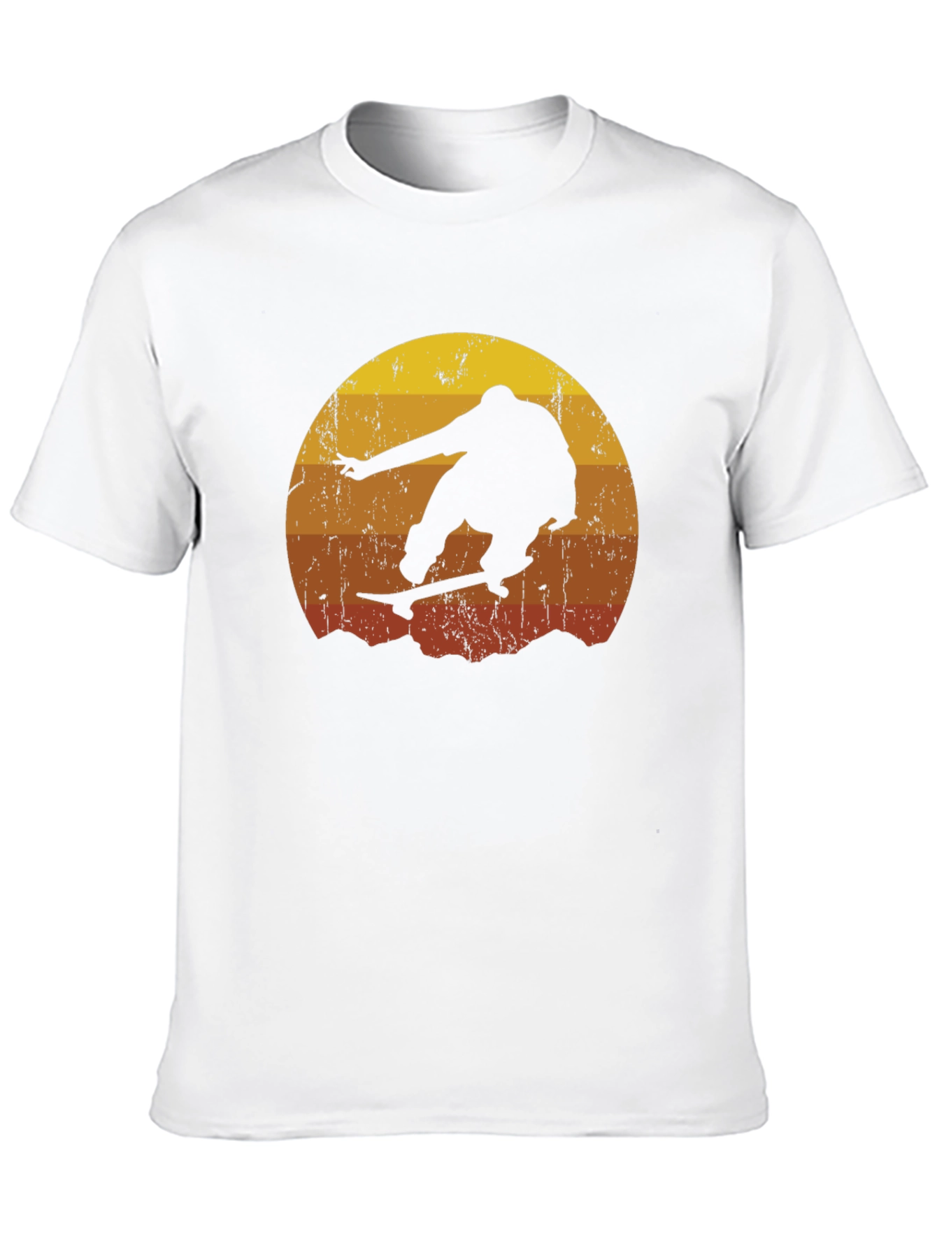 Skateboarder Sunset Graphic Tee - Cool Casual Style