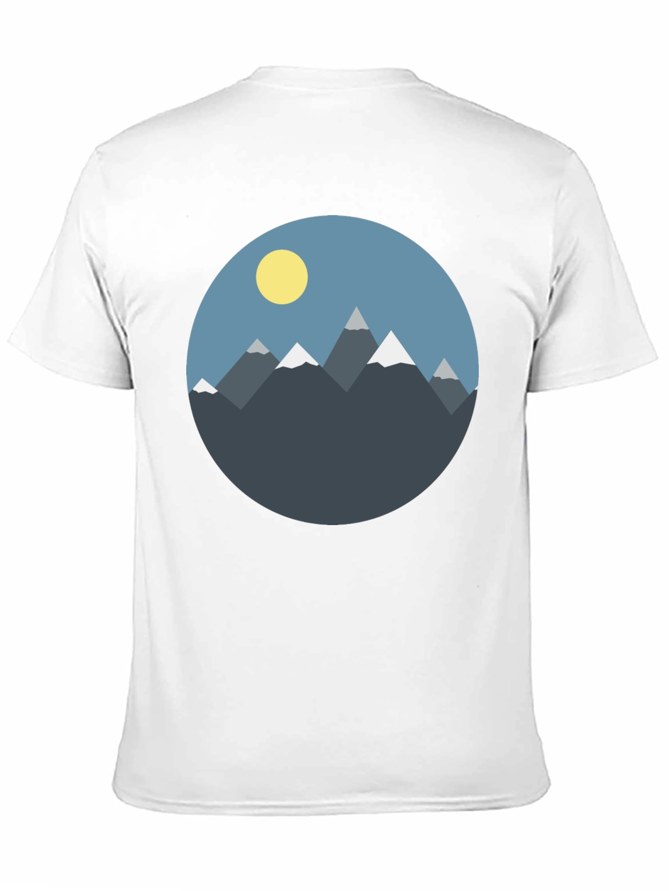 Mountain Graphic Tee - Mens Black Casual Shirt