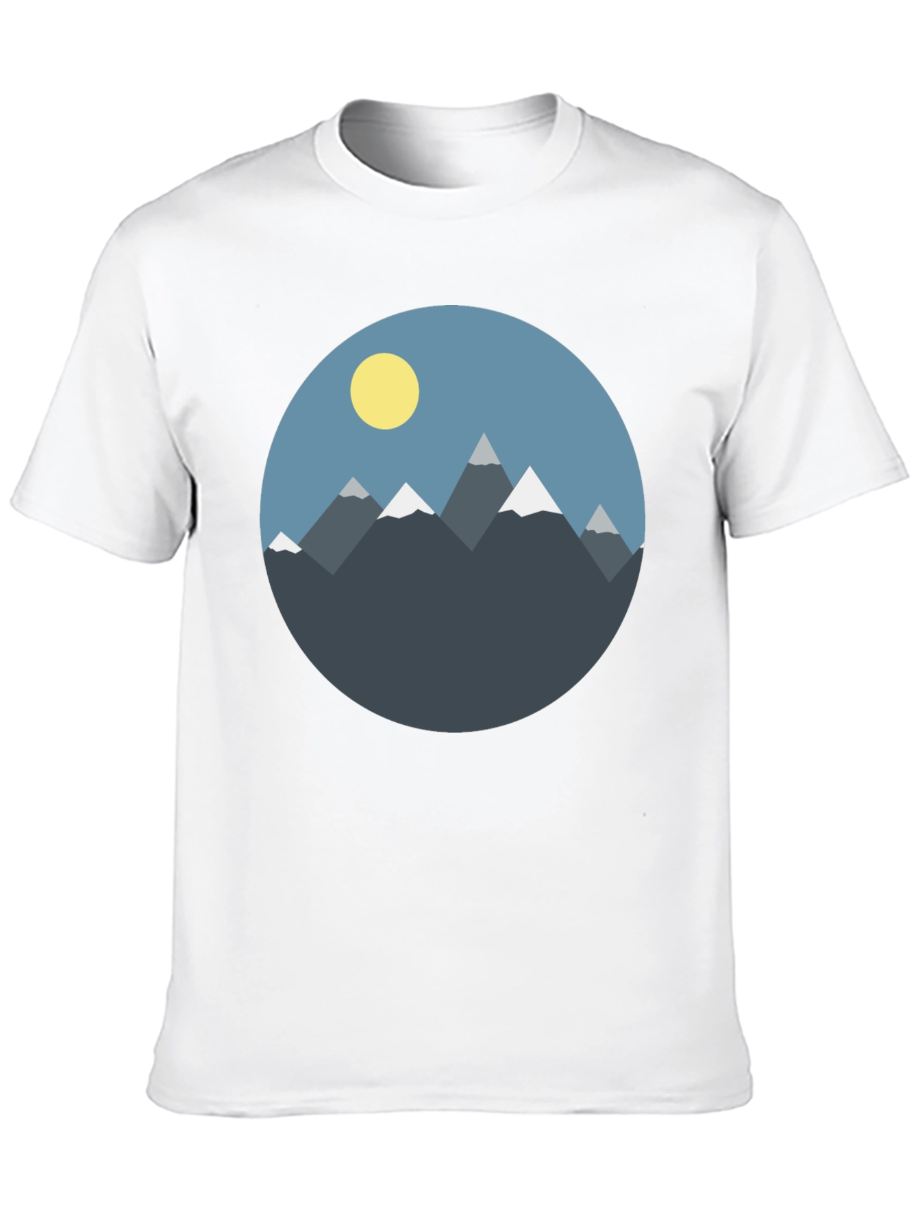 Mountain Graphic Tee - Mens Black Casual Shirt