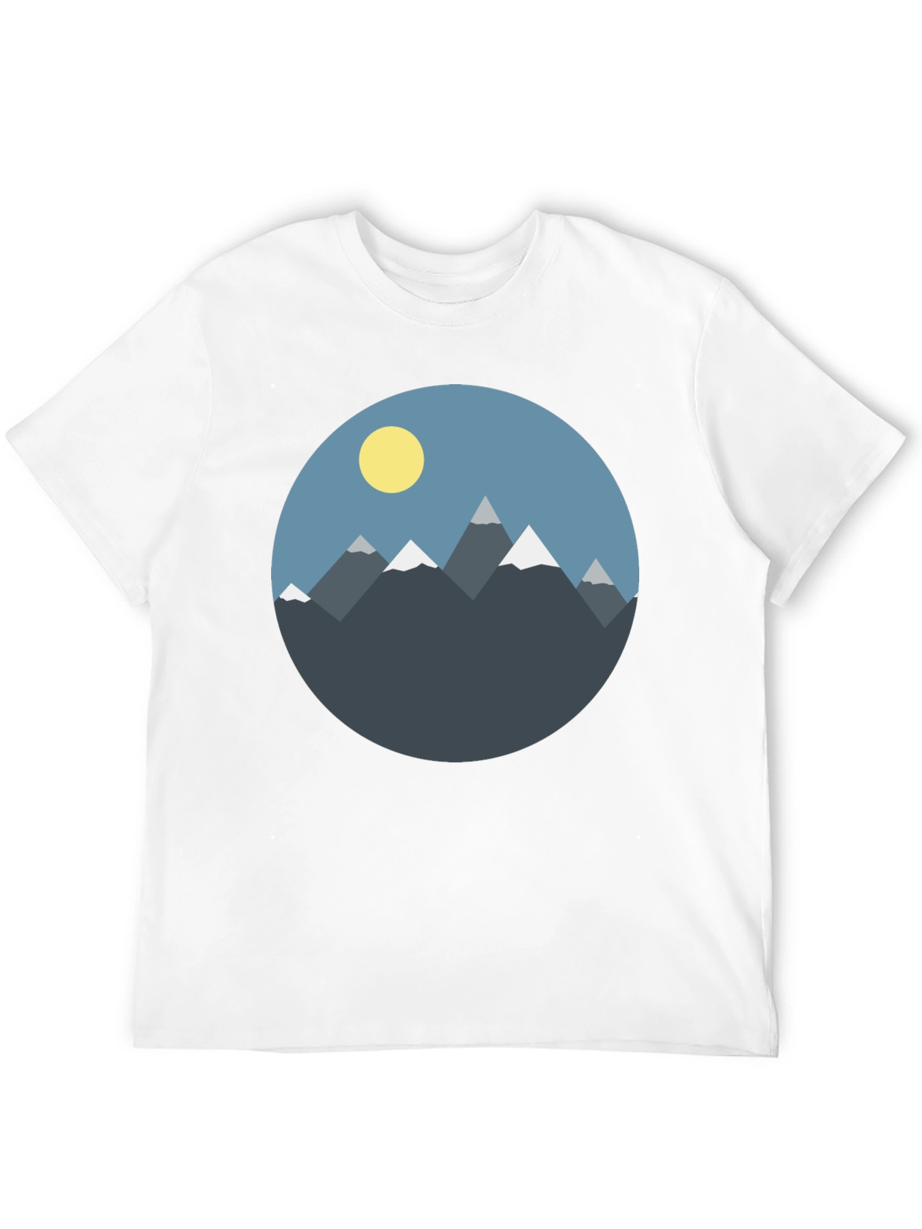 Mountain Graphic Tee - Mens Black Casual Shirt