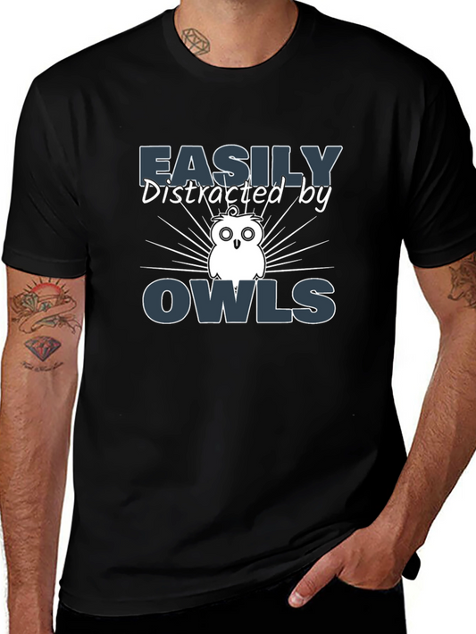 Easily Distracted By Owls T-Shirt