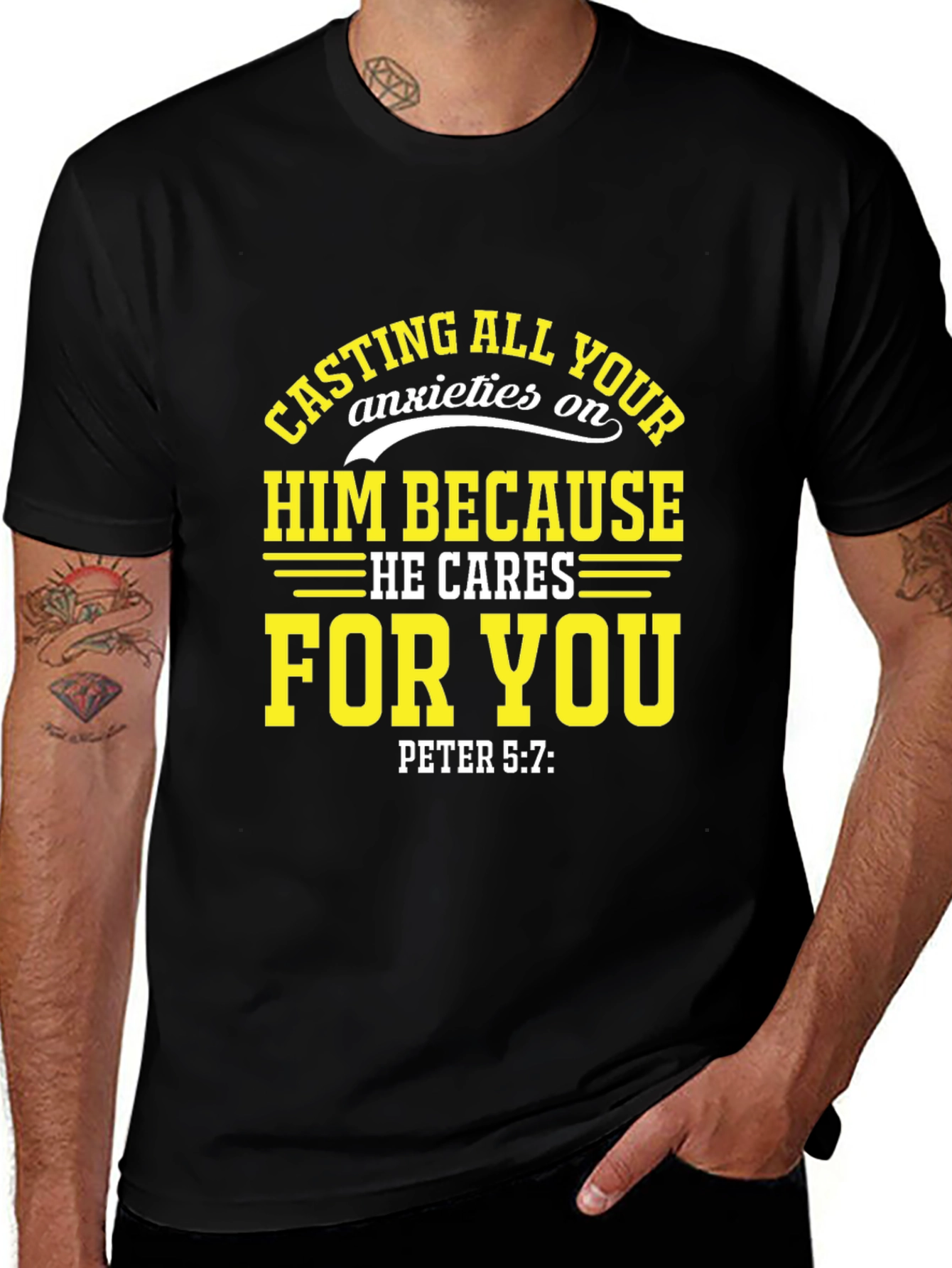 Faith-Inspired T-Shirt: Cast Your Anxieties on Him