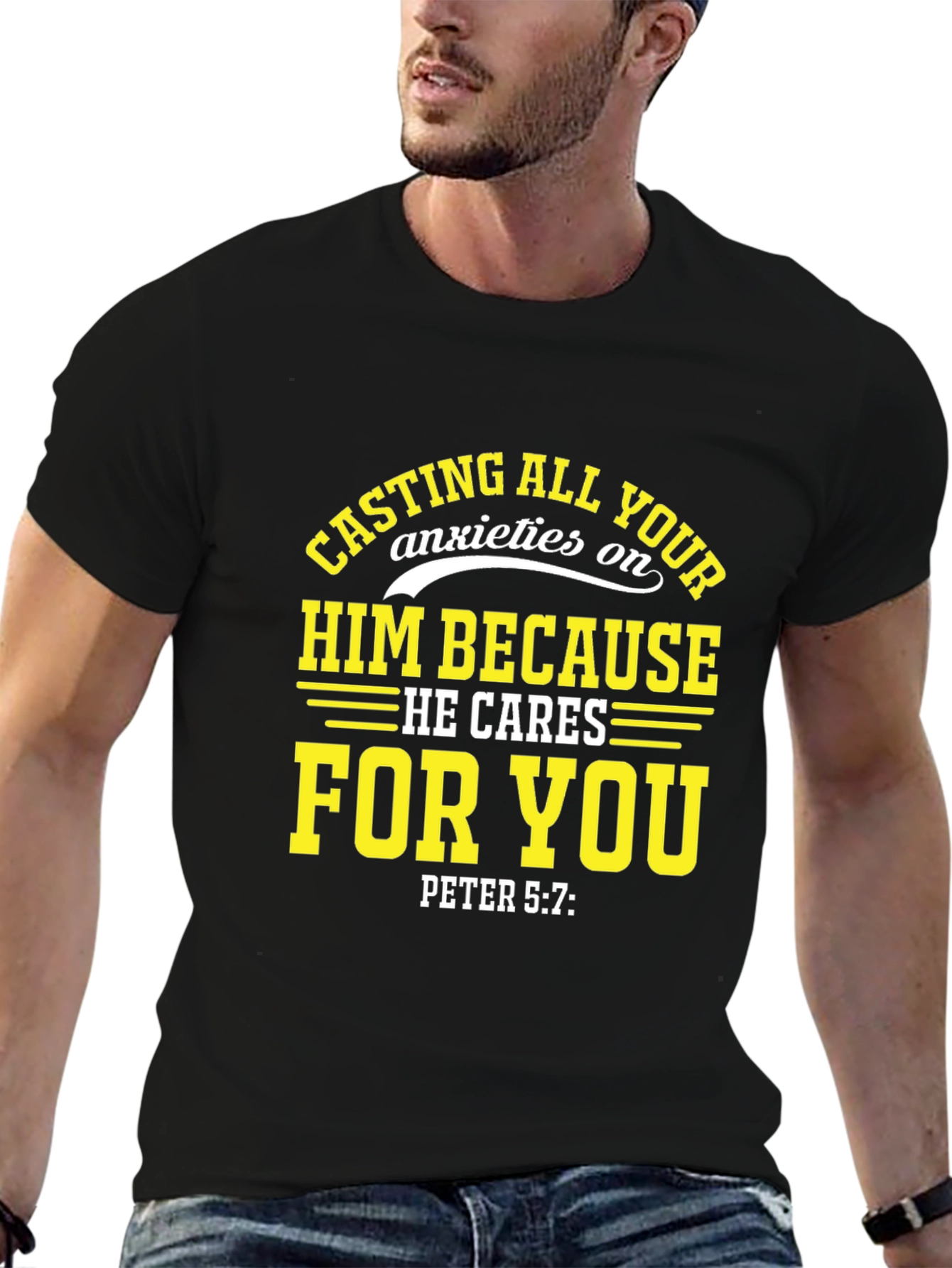 Faith-Inspired T-Shirt: Cast Your Anxieties on Him