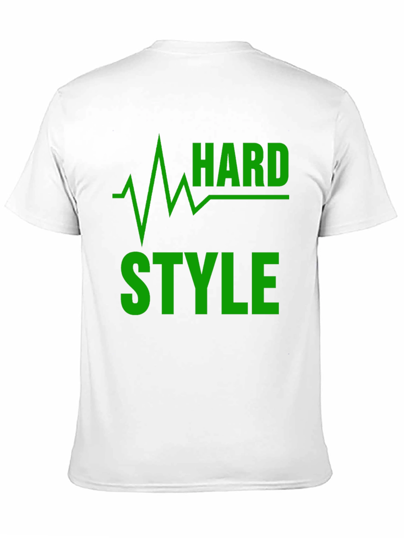 Hard Style Green Graphic Black T-Shirt