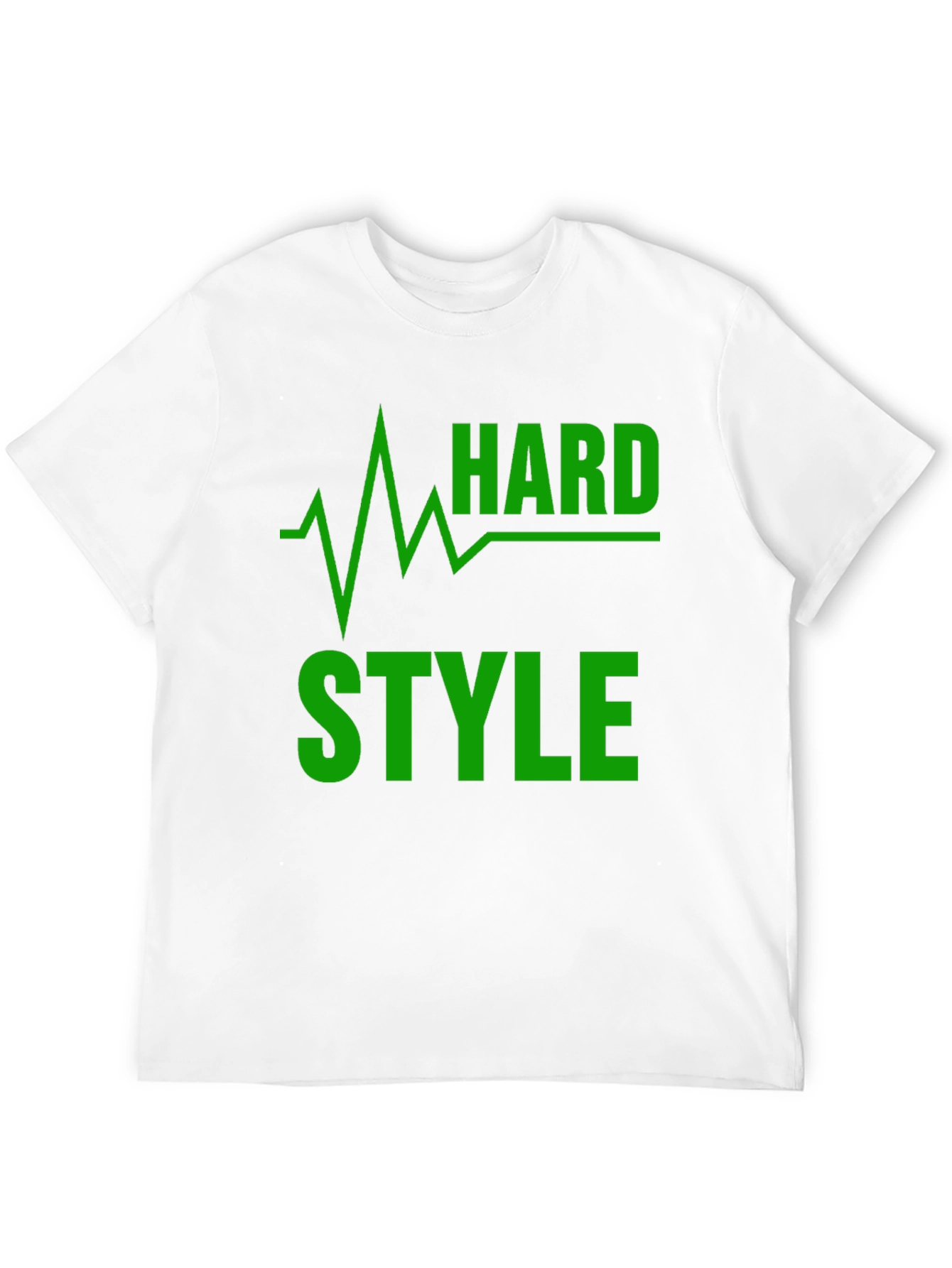 Hard Style Green Graphic Black T-Shirt