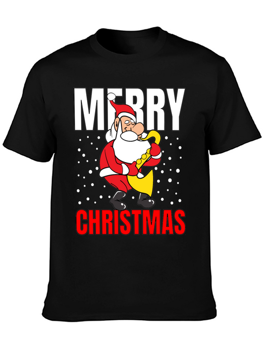 Merry Christmas Santa Saxophone T-Shirt