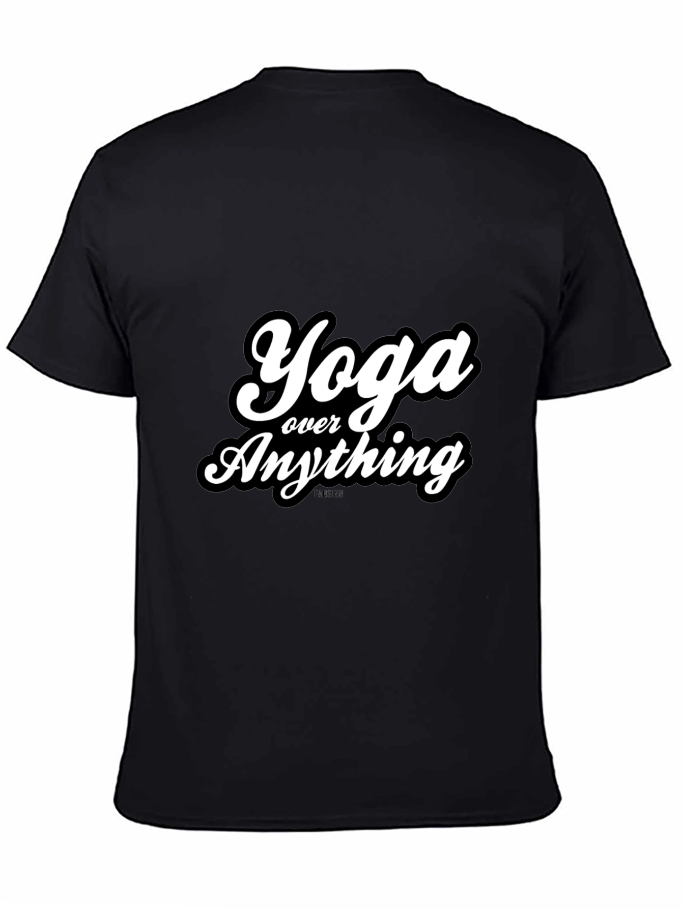 Yoga Over Anything Black Graphic Tee