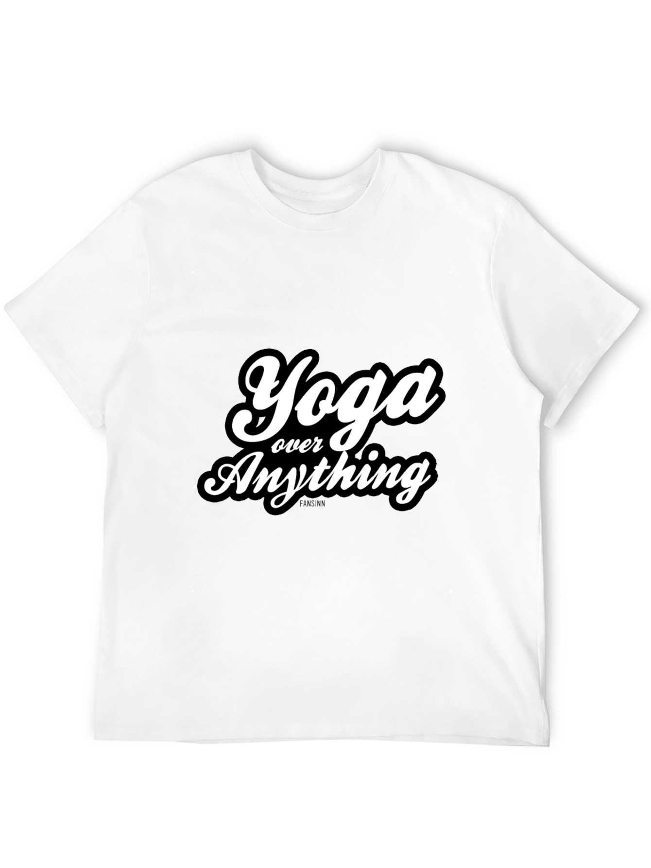 Yoga Over Anything Black Graphic Tee