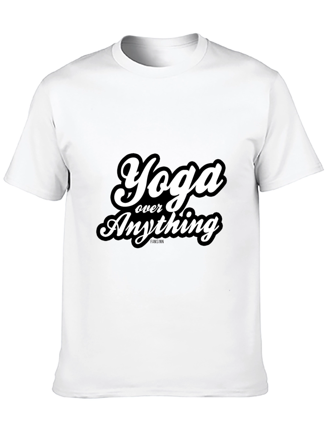Yoga Over Anything Black Graphic Tee