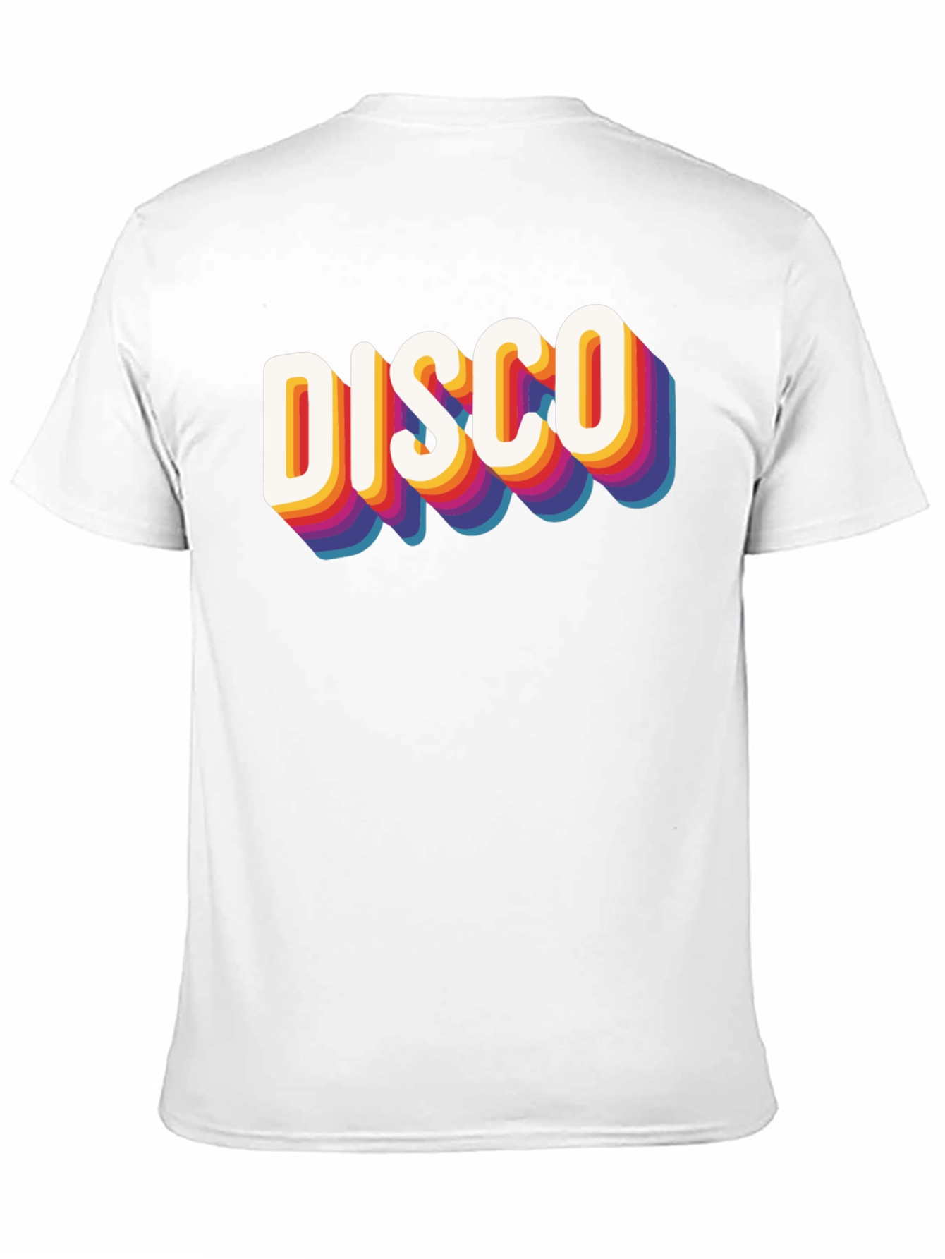 Retro Disco Graphic Tee - Black Cotton Blend