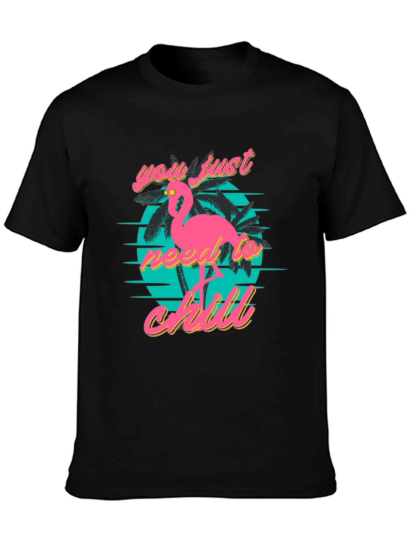 Chill Flamingo T-Shirt: Retro Style