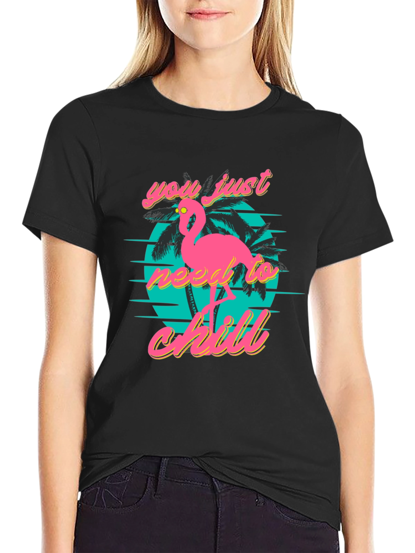 Chill Flamingo T-Shirt: Retro Style