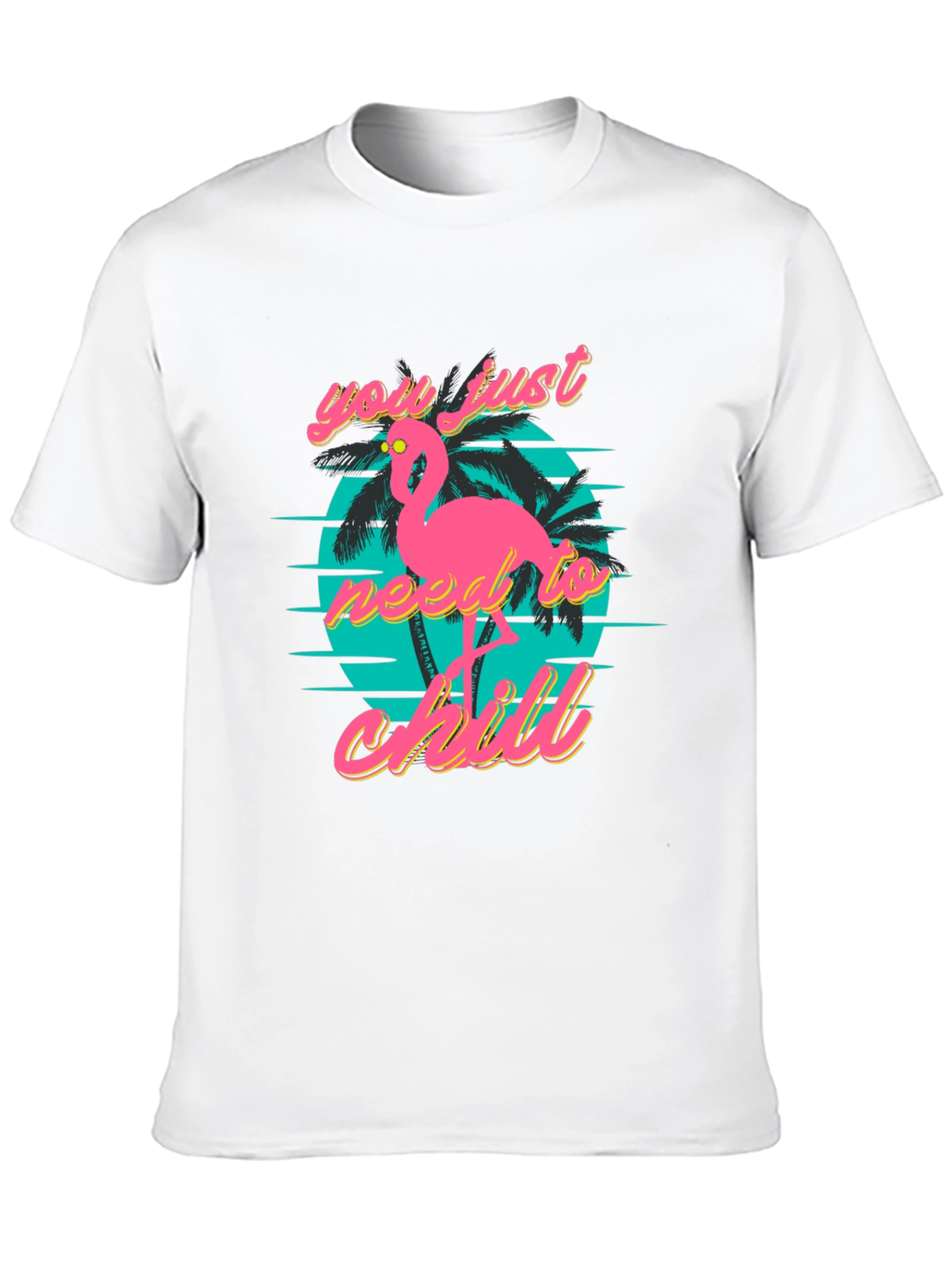 Chill Flamingo T-Shirt: Retro Style