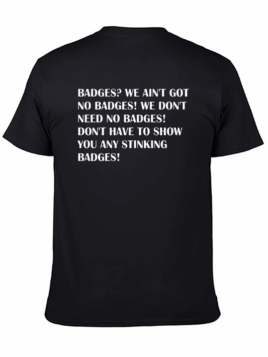 Badge Quote Graphic Tee - Classic Black