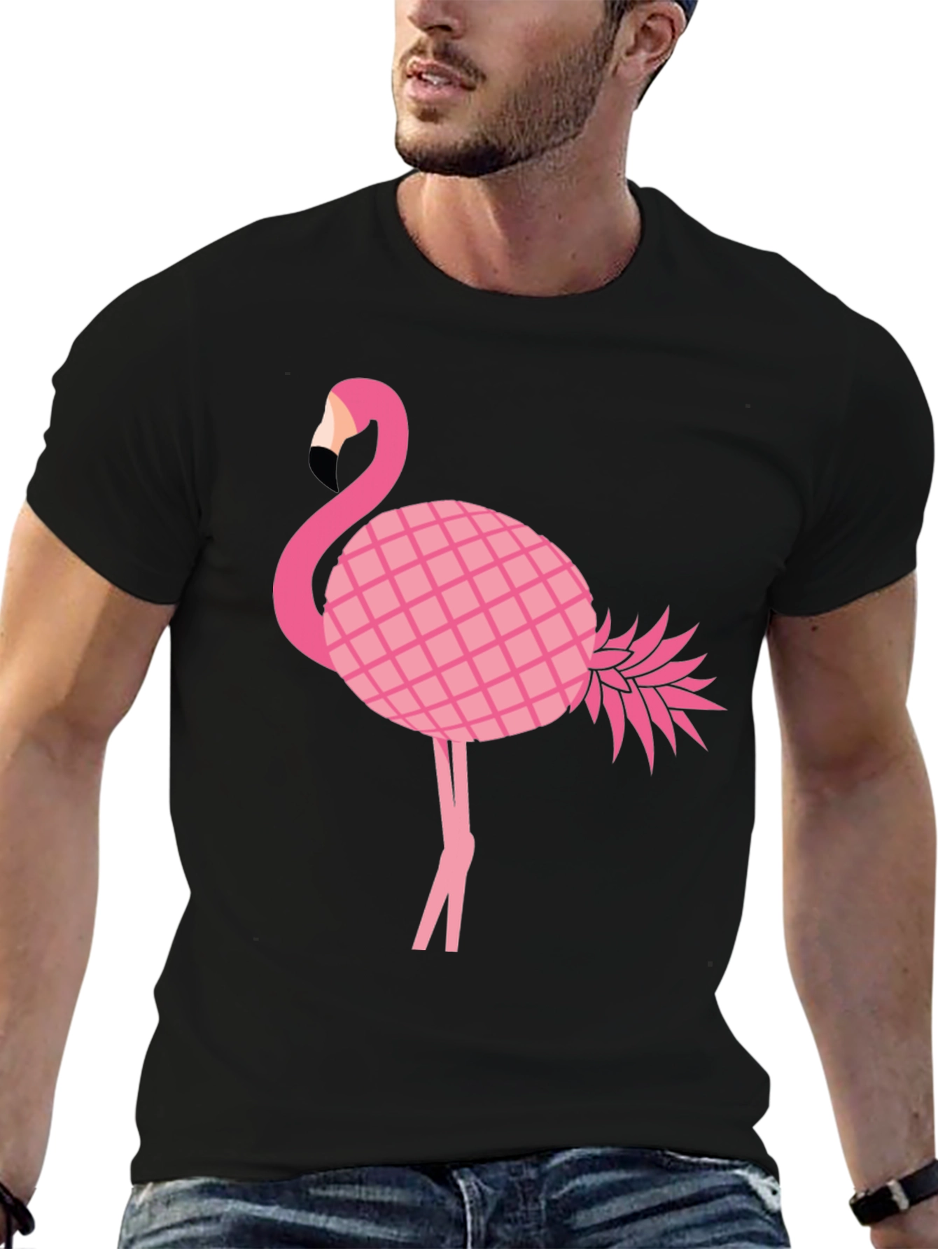 Funky Flamingo Pineapple Graphic Tee