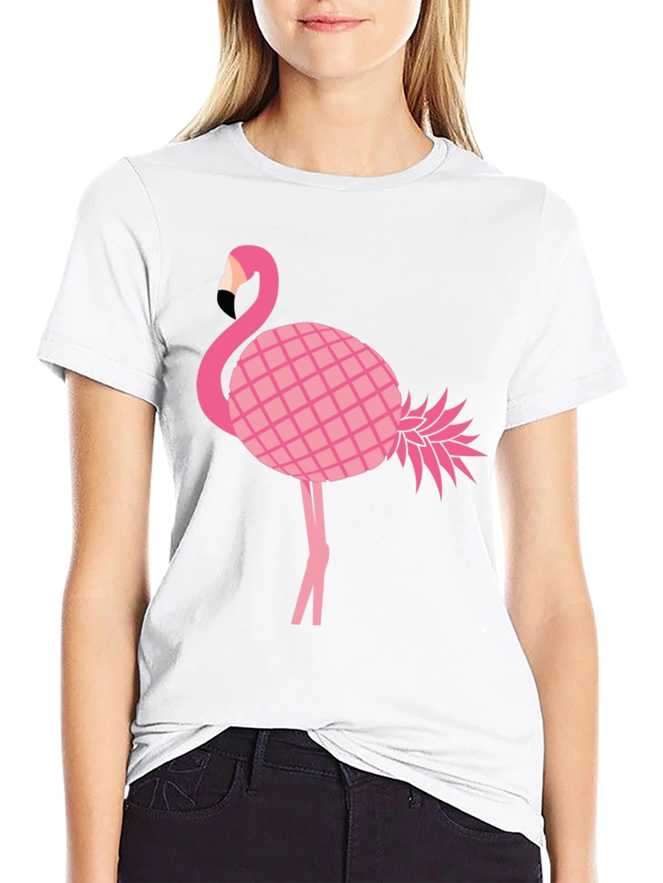 Funky Flamingo Pineapple Graphic Tee