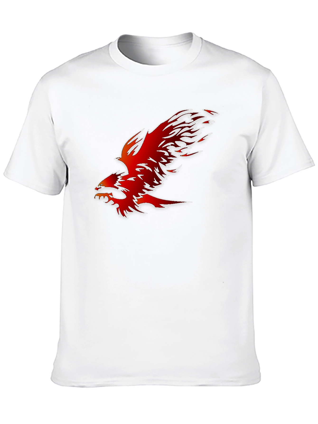 Fiery Phoenix Graphic Tee - Bold Black Shirt