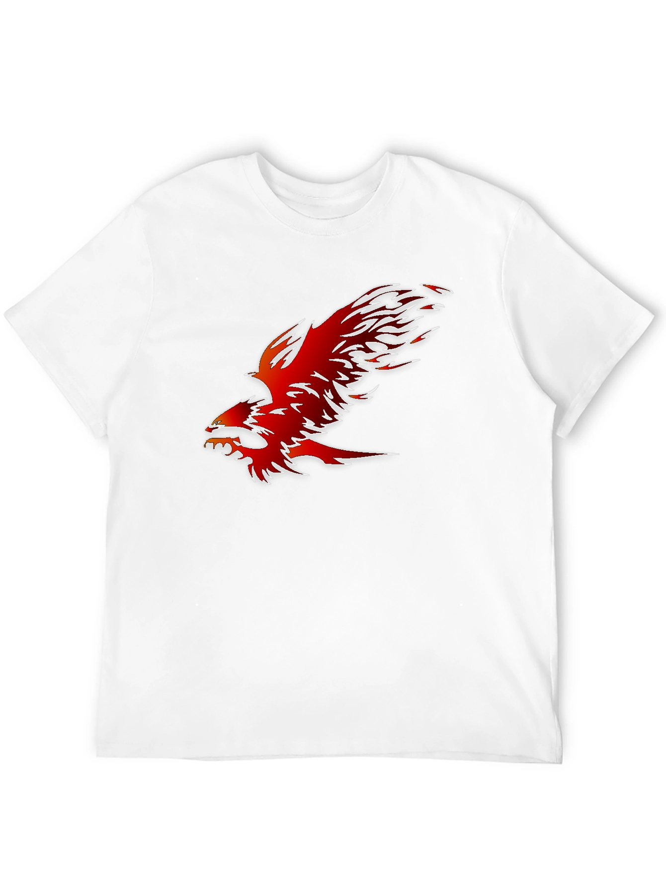 Fiery Phoenix Graphic Tee - Bold Black Shirt