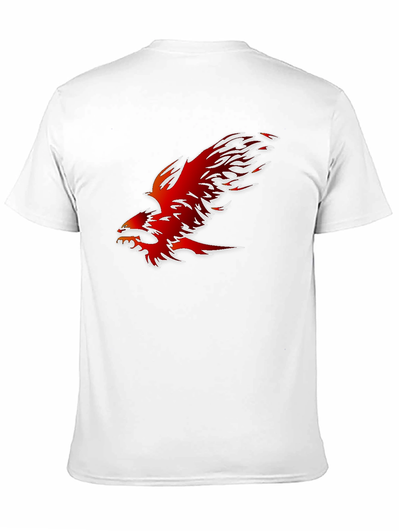 Fiery Phoenix Graphic Tee - Bold Black Shirt