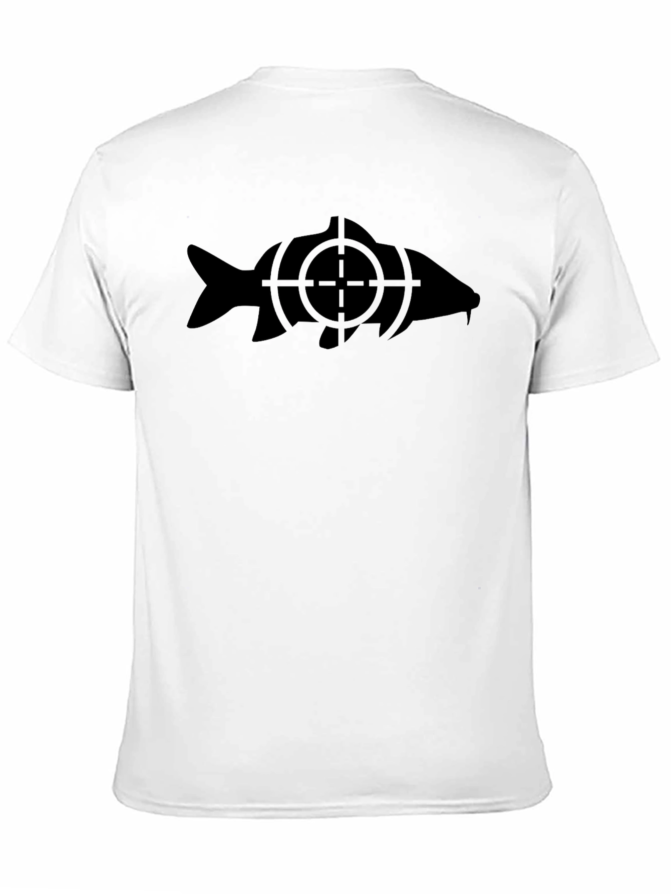 Target Fish Graphic Black T-Shirt - Carp Angler Tee