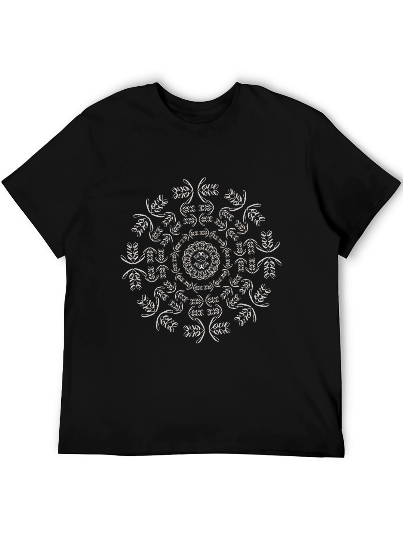 Mandala Love T-Shirt - Black