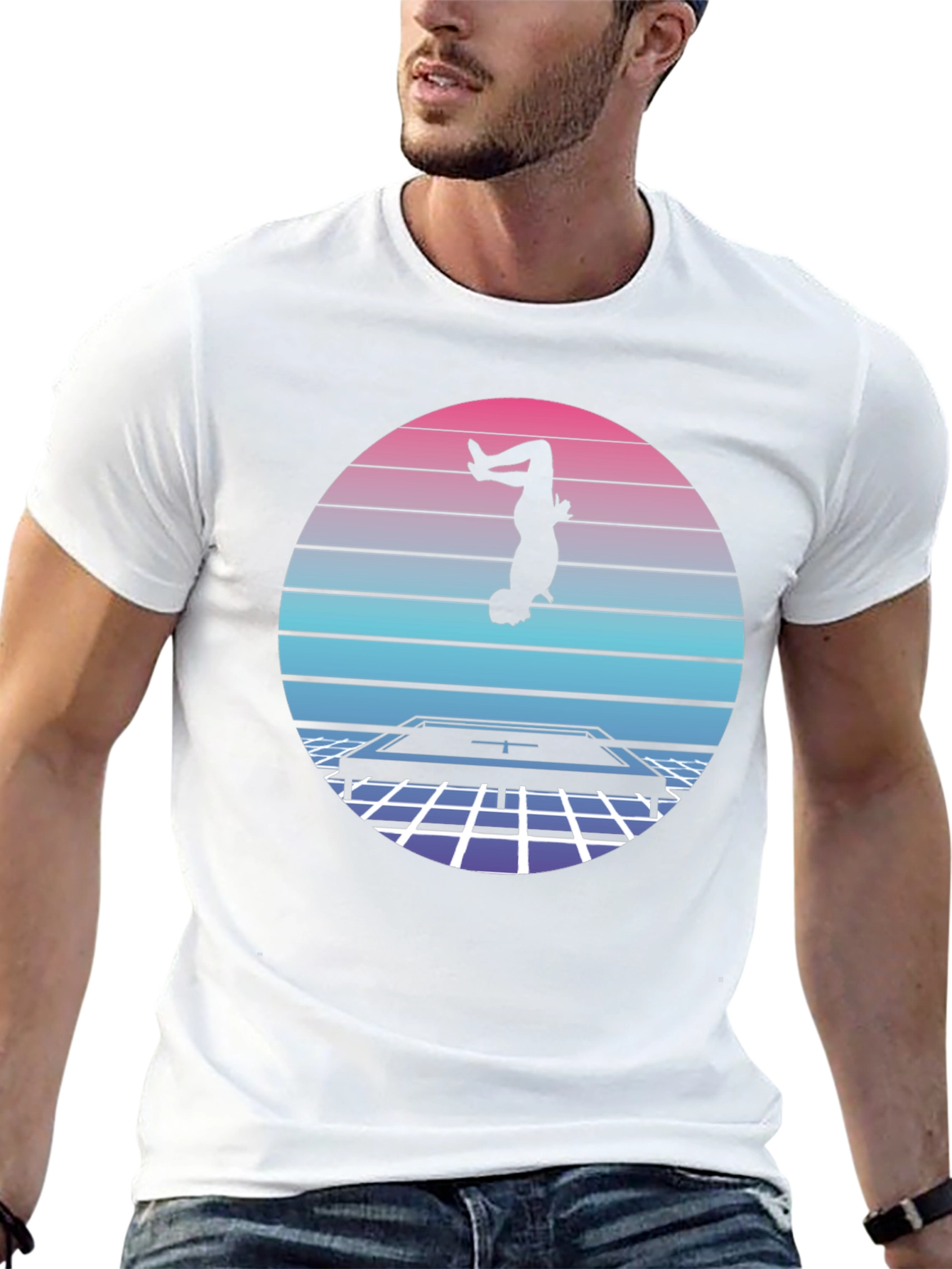 Retro Trampoline Silhouette Tee