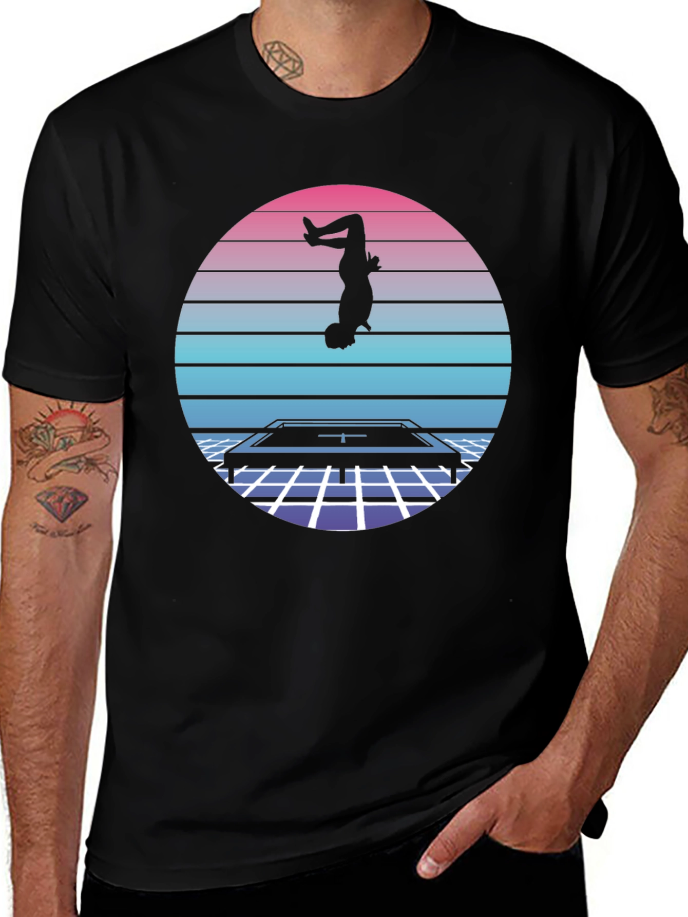Retro Trampoline Silhouette Tee