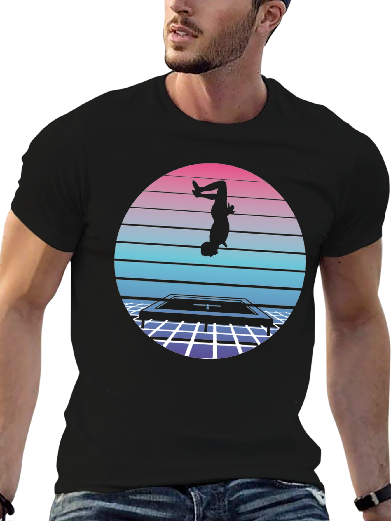 Retro Trampoline Silhouette Tee