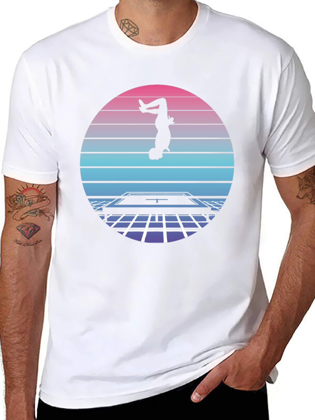 Retro Trampoline Silhouette Tee