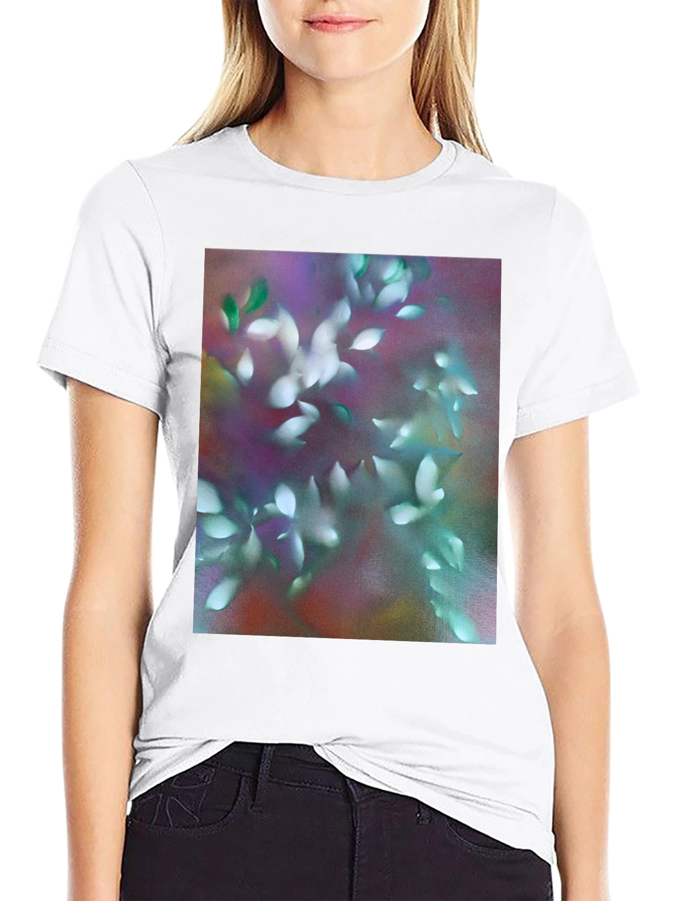 Abstract Floral Graphic Print T-Shirt