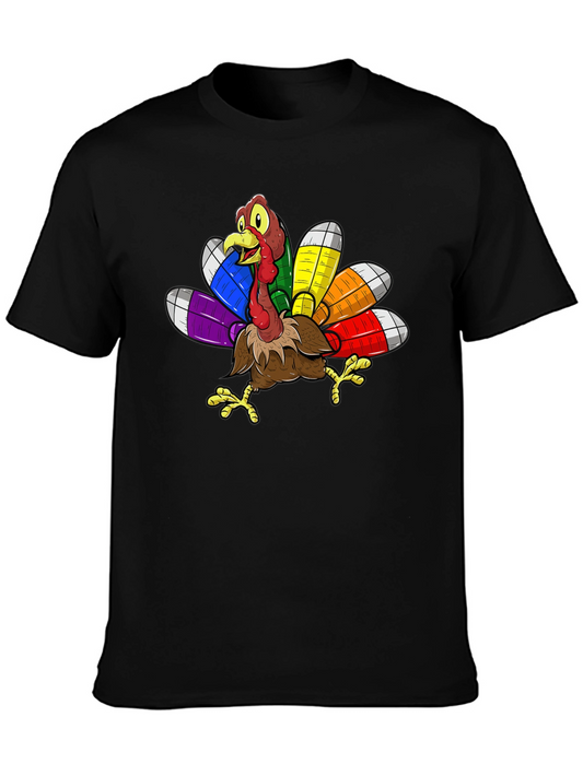 Thanksgiving Turkey Rainbow Pride T-Shirt