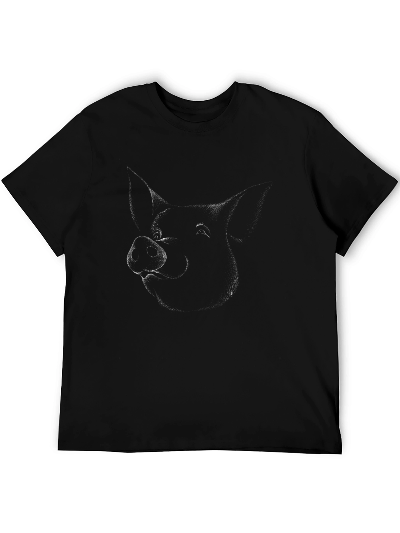 Black Pig Sketch Graphic Tee