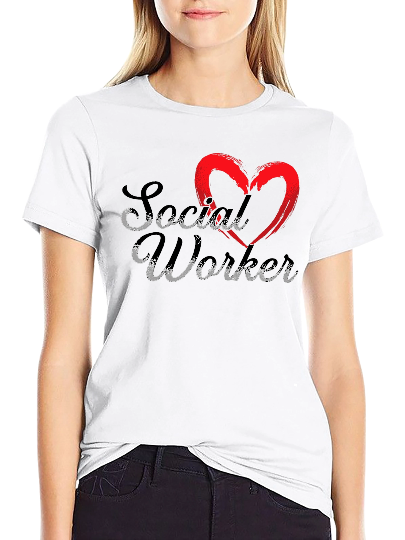 Social Worker Heart T-Shirt