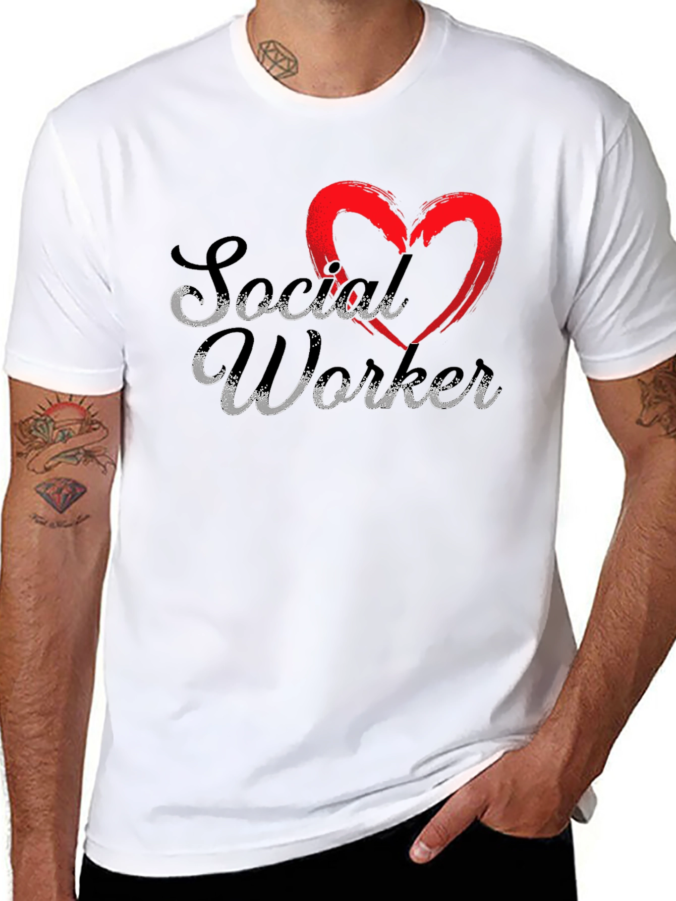 Social Worker Heart T-Shirt