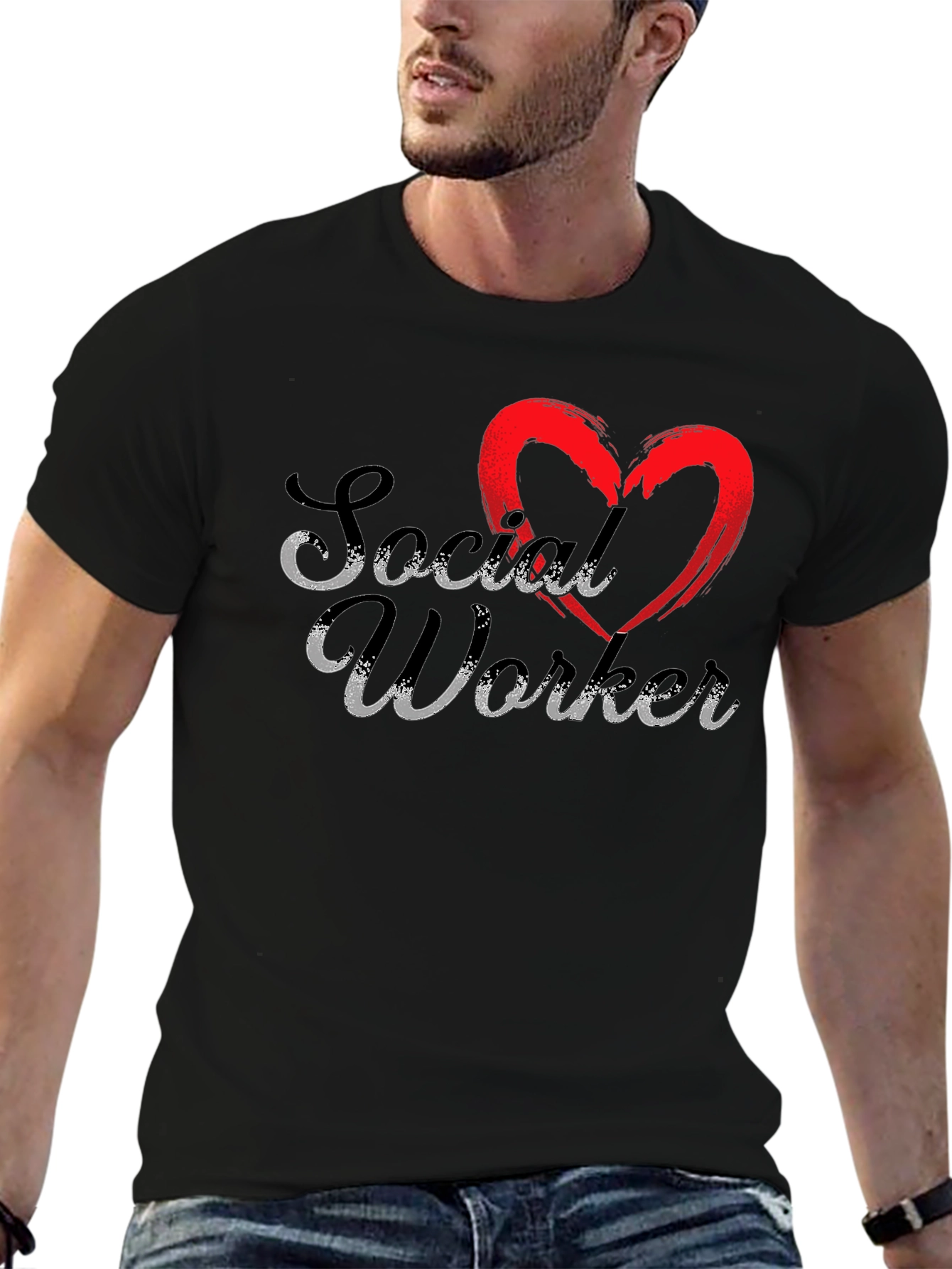 Social Worker Heart T-Shirt