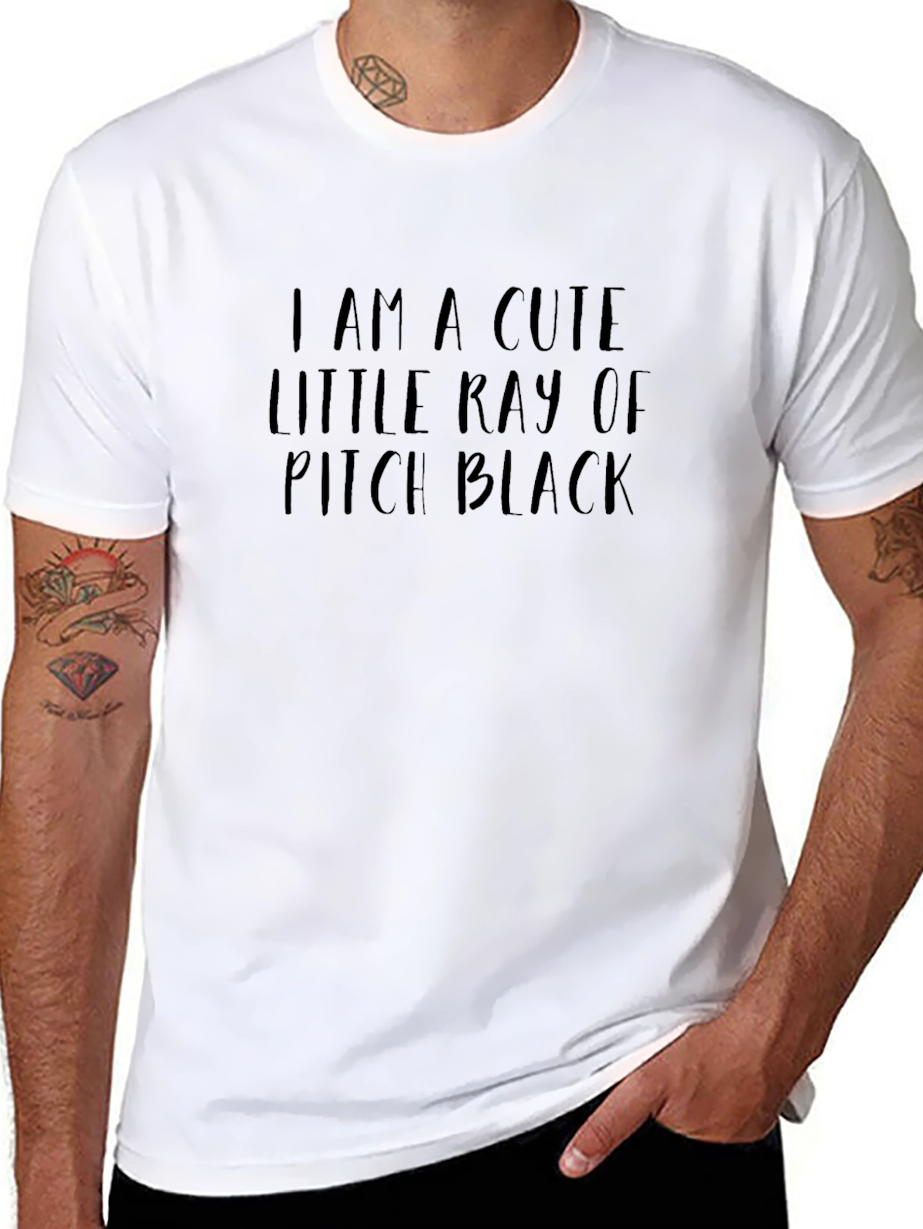 Cute Ray of Pitch Black Graphic Tee