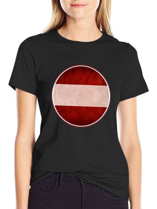 Latvia Flag Graphic Tee - Unisex Black T-Shirt