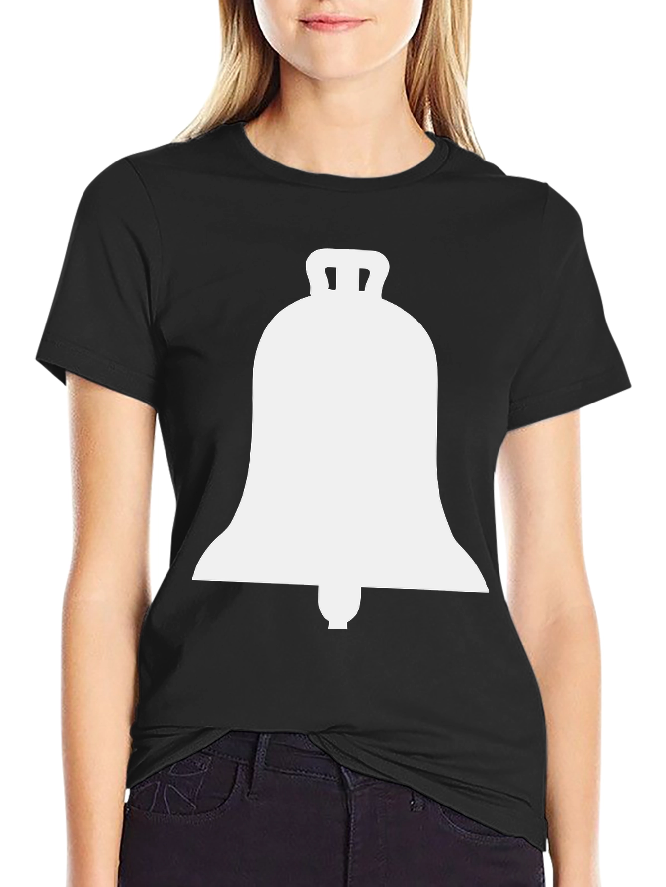 Bell Graphic T-Shirt - Black Cotton Tee