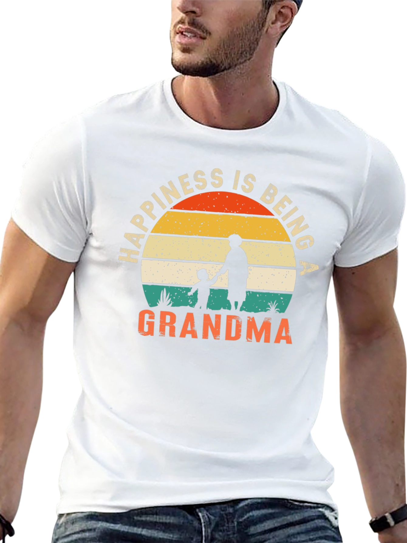 Happiness is Being a Grandma Graphic T-Shirt